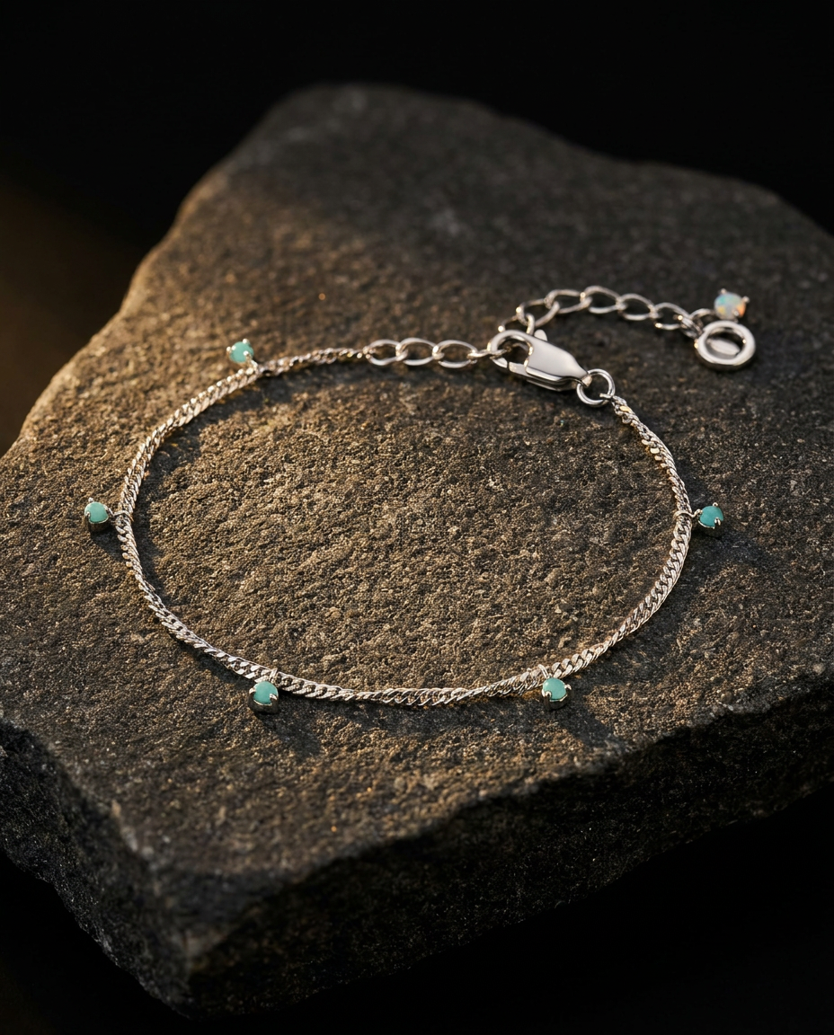 Flot Anklet · onyx