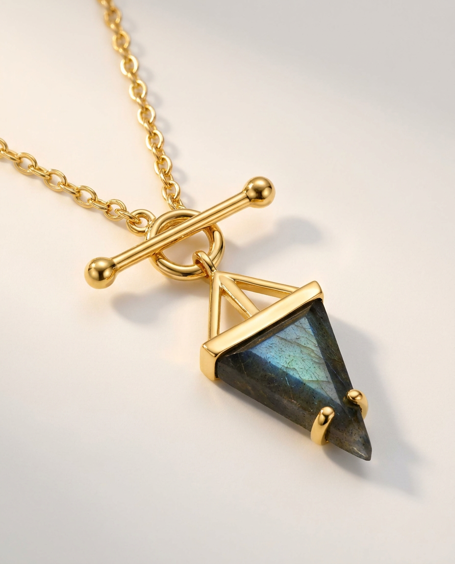 Héroïne Necklace · Labradorite · 18k Gold Vermeil