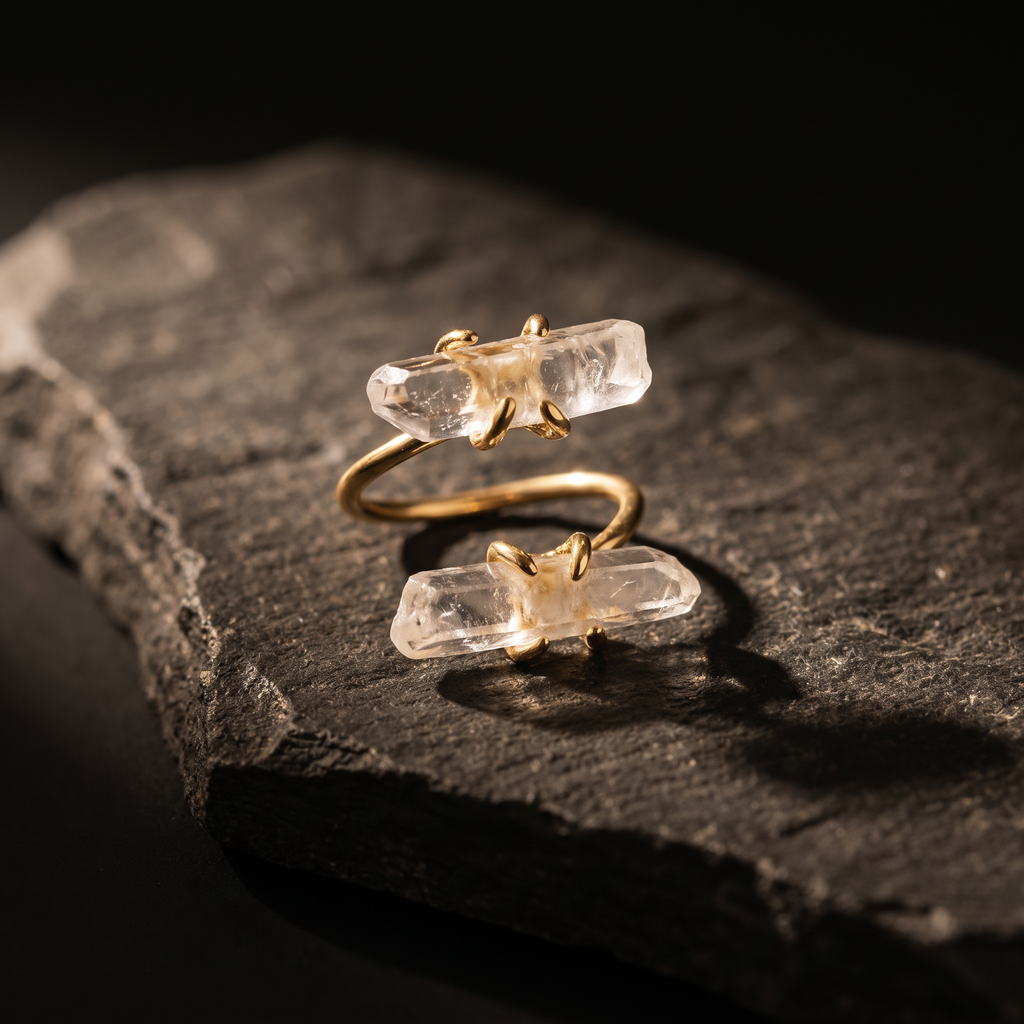 Celeste Ring - Onyx styled shot