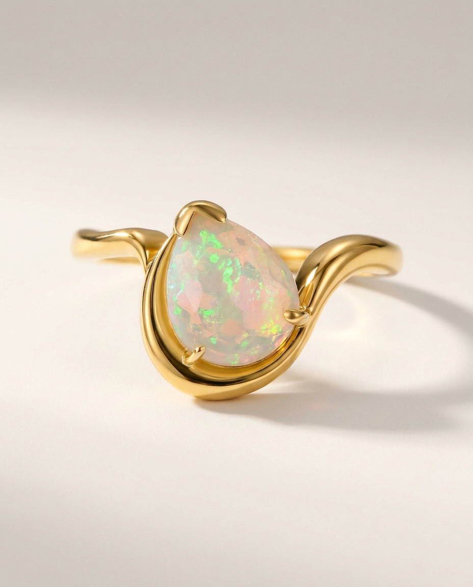 Souffle Ring · Opal · - · 18k Gold Vermeil
