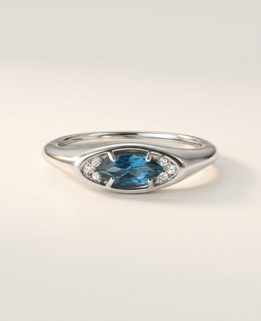 Talisman Ring · Blue Topaz · 925 Sterling Silver