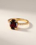 Lumière Ring · Garnet · 18k Gold Vermeil