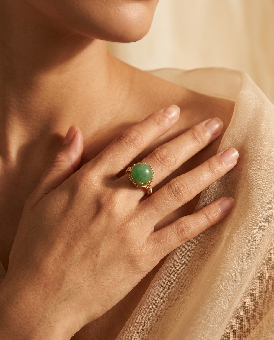 Calla Ring · worn