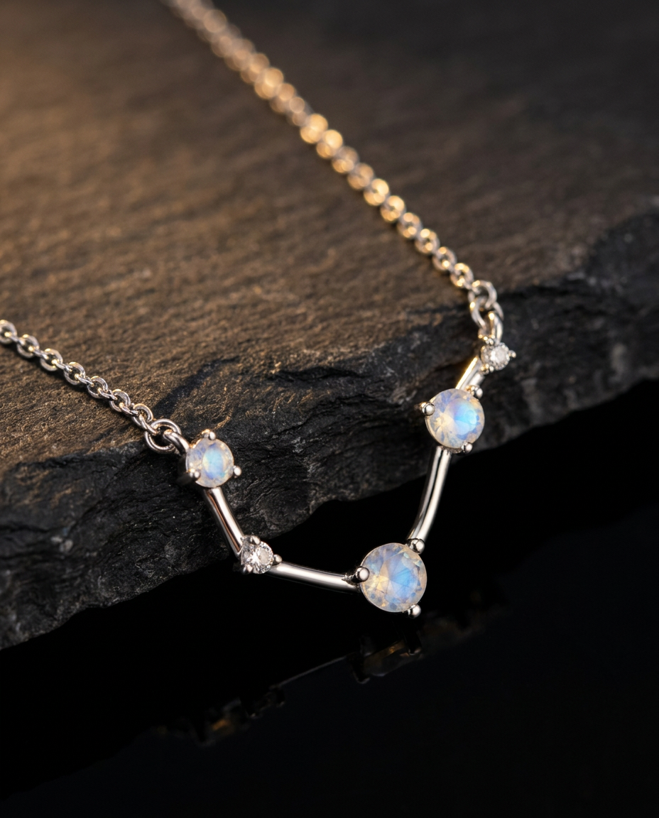 Constellation Fine Necklace · Aries · onyx