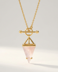 Héroïne Necklace · Rose Quartz · 18k Gold Vermeil