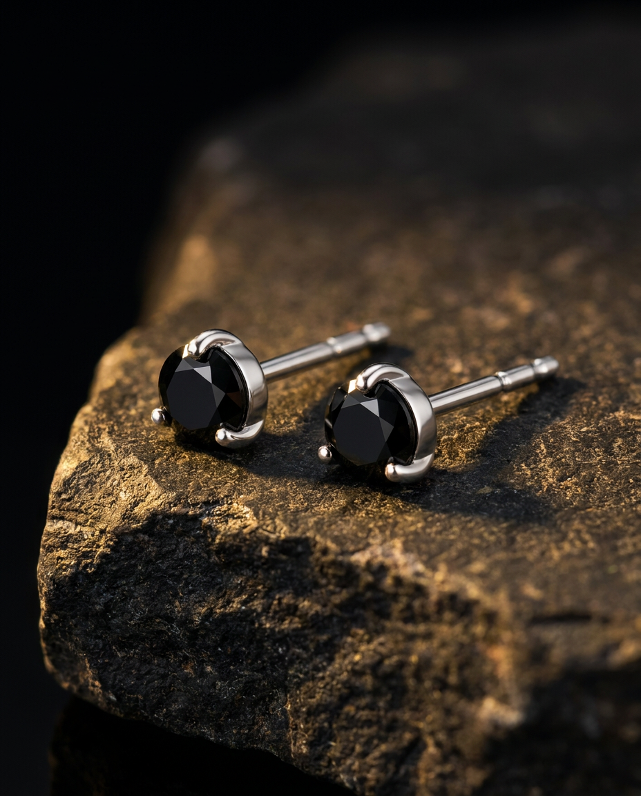 Cercle Studs · onyx