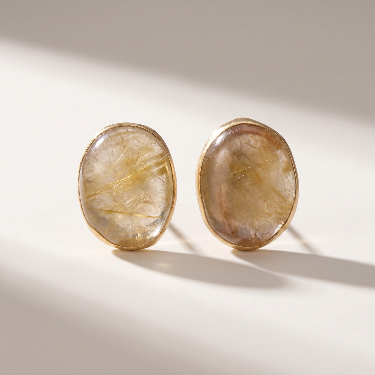 Elara Studs - Citrine