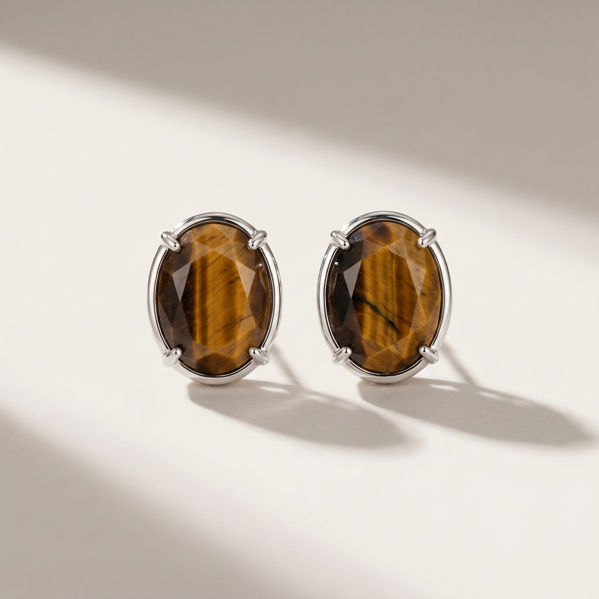 Aurelia Studs - Tiger's Eye