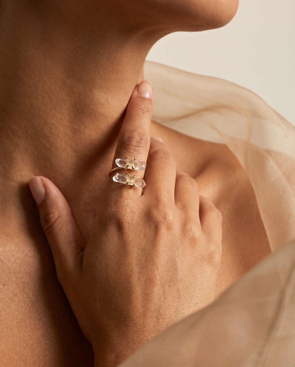 Celeste Ring - editorial close-up worn