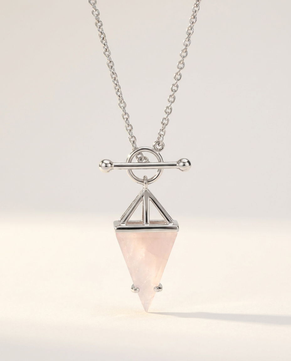 Héroïne Necklace · Rose Quartz · 925 Sterling Silver