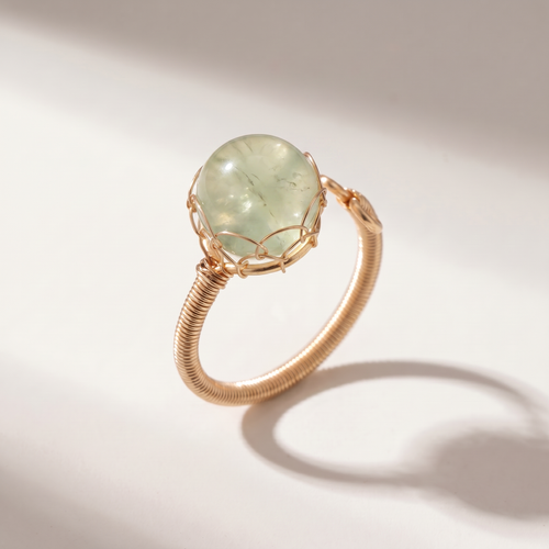 Calla Ring - Prehnite
