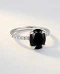 Lumière Ring · Black Obsidian · 925 Sterling Silver