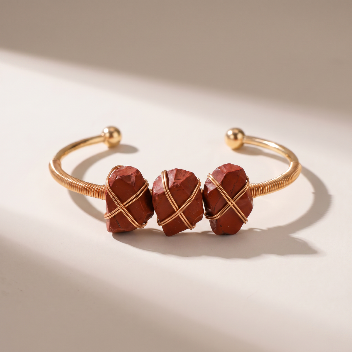 Marlowe Bracelet - Red Jasper