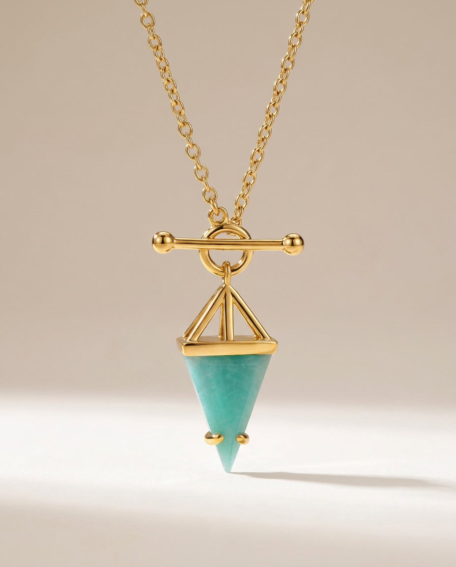 Héroïne Necklace · Amazonite · 18k Gold Vermeil