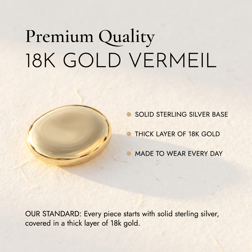 18k Gold Vermeil · quality