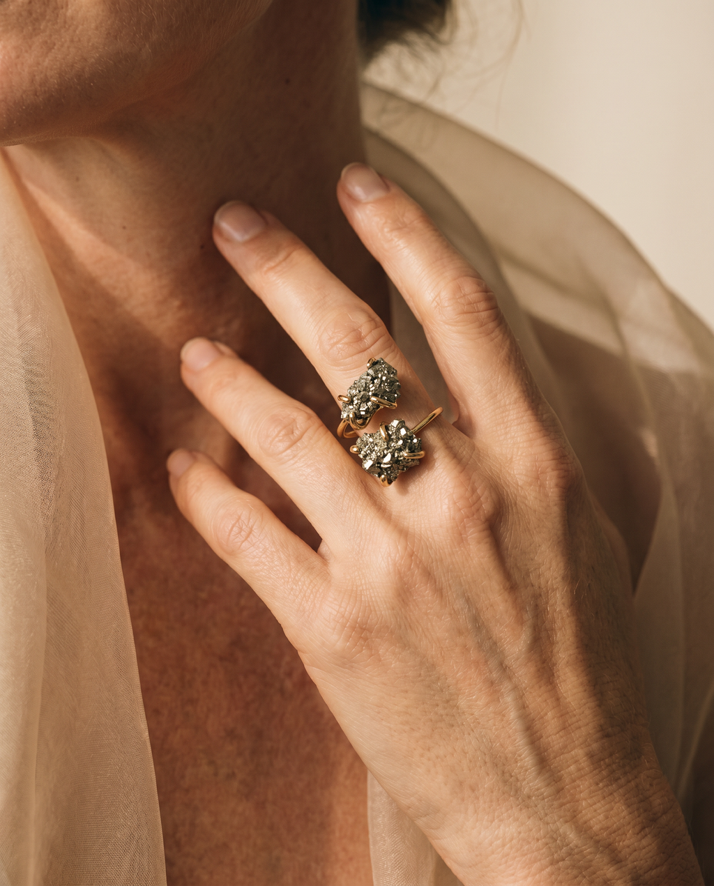 Cassia Ring - editorial close-up worn