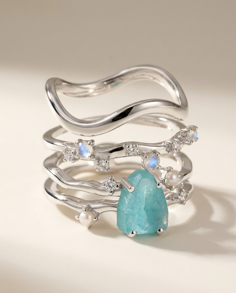 Rivière Trio · Amazonite · 925 Sterling Silver