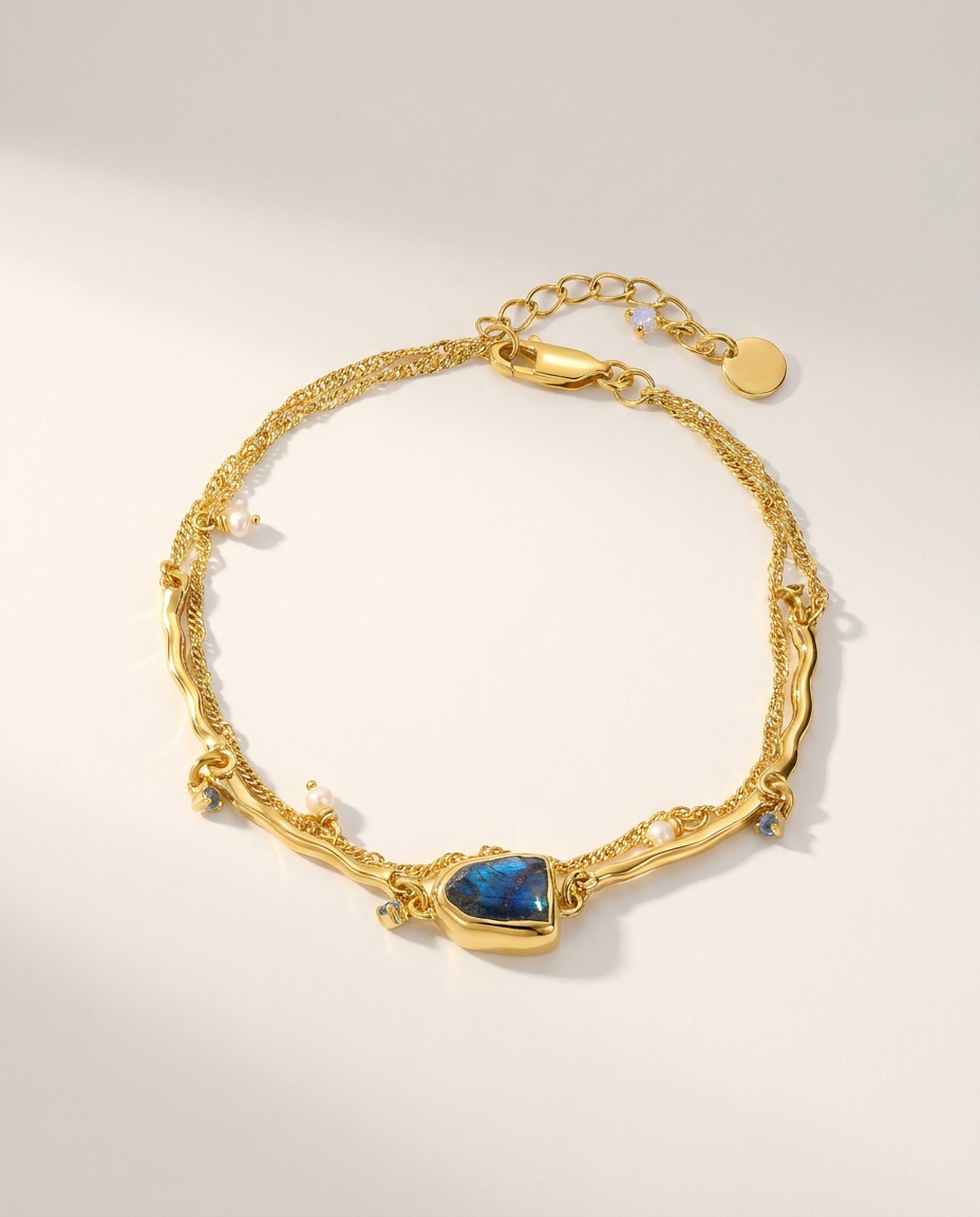 Héritage Bracelet · Labradorite · 18k Gold Vermeil