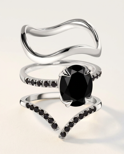Black Obsidian & Black Spinel