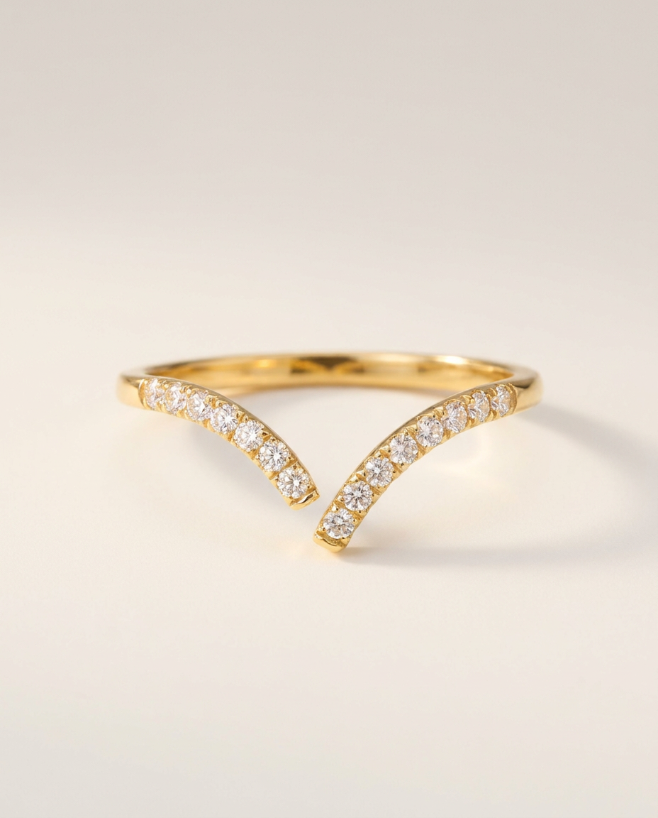 Infini Ring · White Zircon · 18k Gold Vermeil