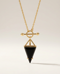 Héroïne Necklace · Black Obsidian · 18k Gold Vermeil