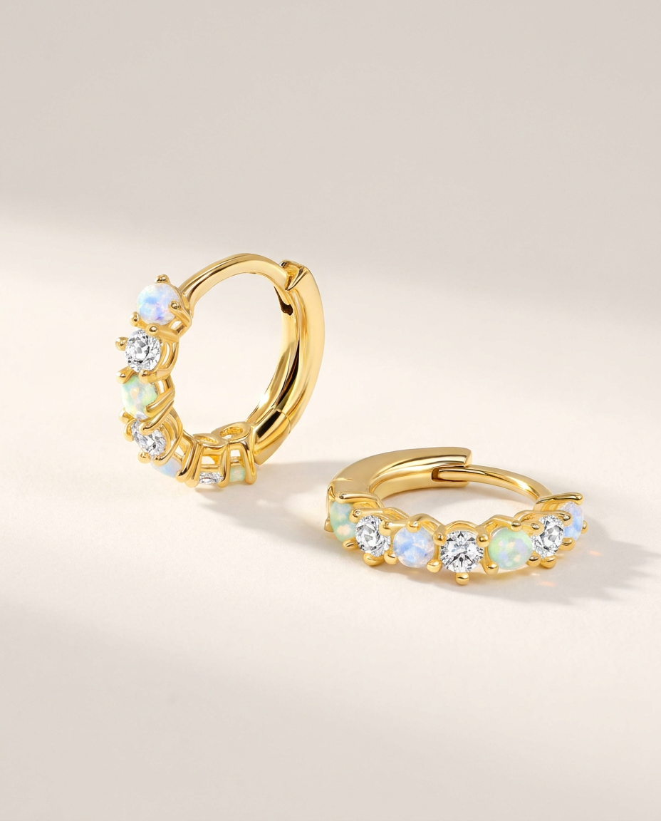 Belle Fine Hoops · 18k Gold Vermeil