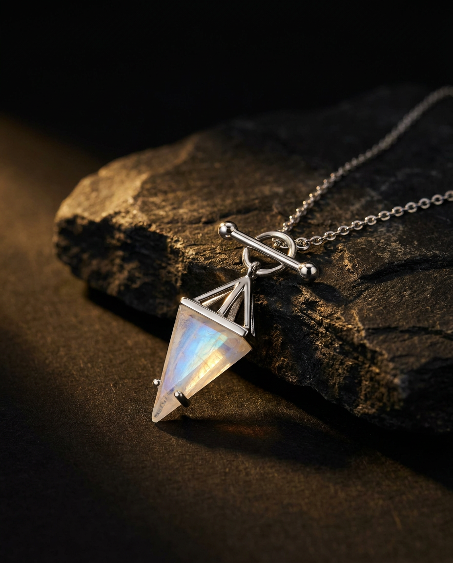 Héroïne Necklace · Moonstone · onyx