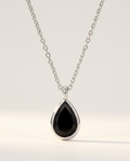 Cœur Secret Necklace · Black Obsidian · 925 Sterling Silver