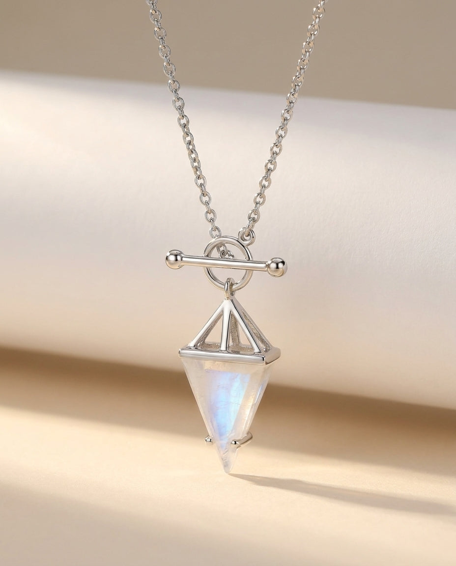 Héroïne Necklace · Moonstone · 925 Sterling Silver