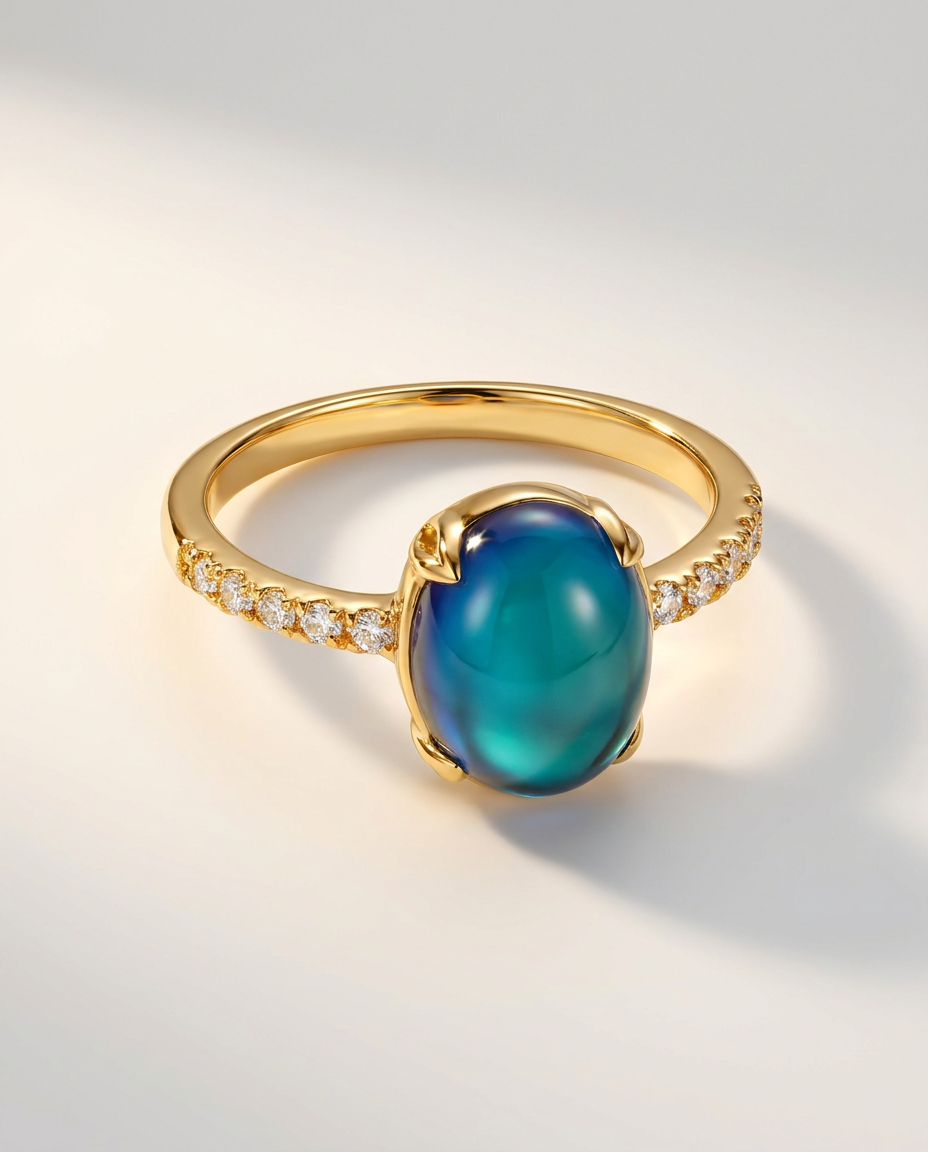 Lumière Ring · Mood Stone · 18k Gold Vermeil