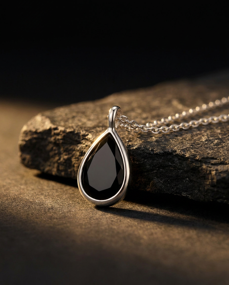 Cœur Secret Necklace · onyx