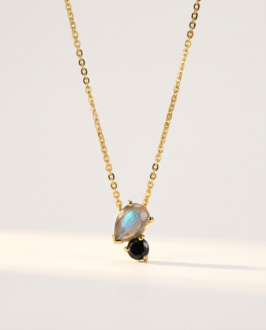 Toi & Moi Necklace · 18k Gold Vermeil