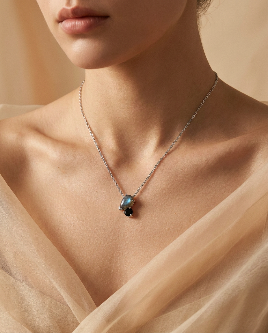 Toi & Moi Necklace · worn