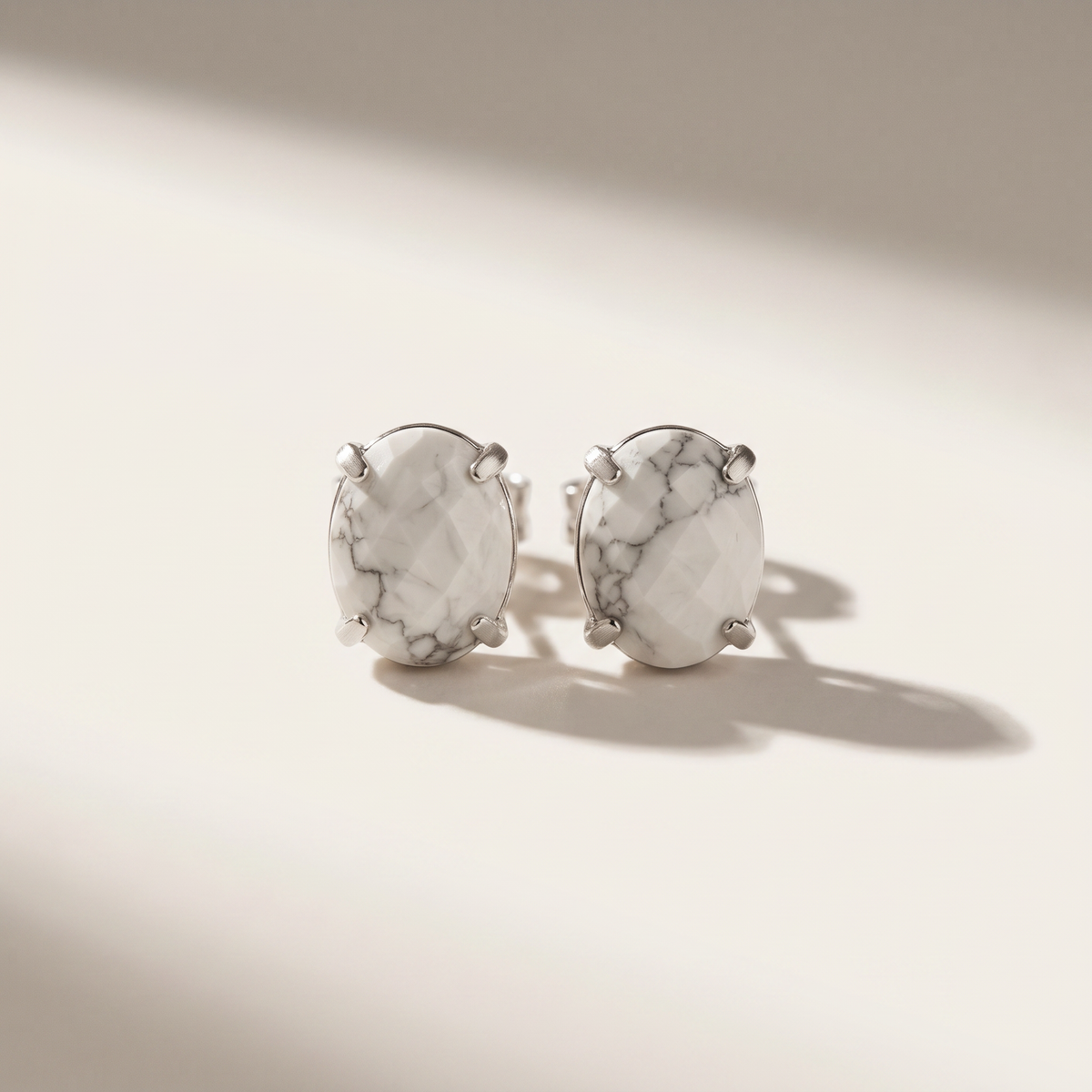 Aurelia Studs - White Turquoise